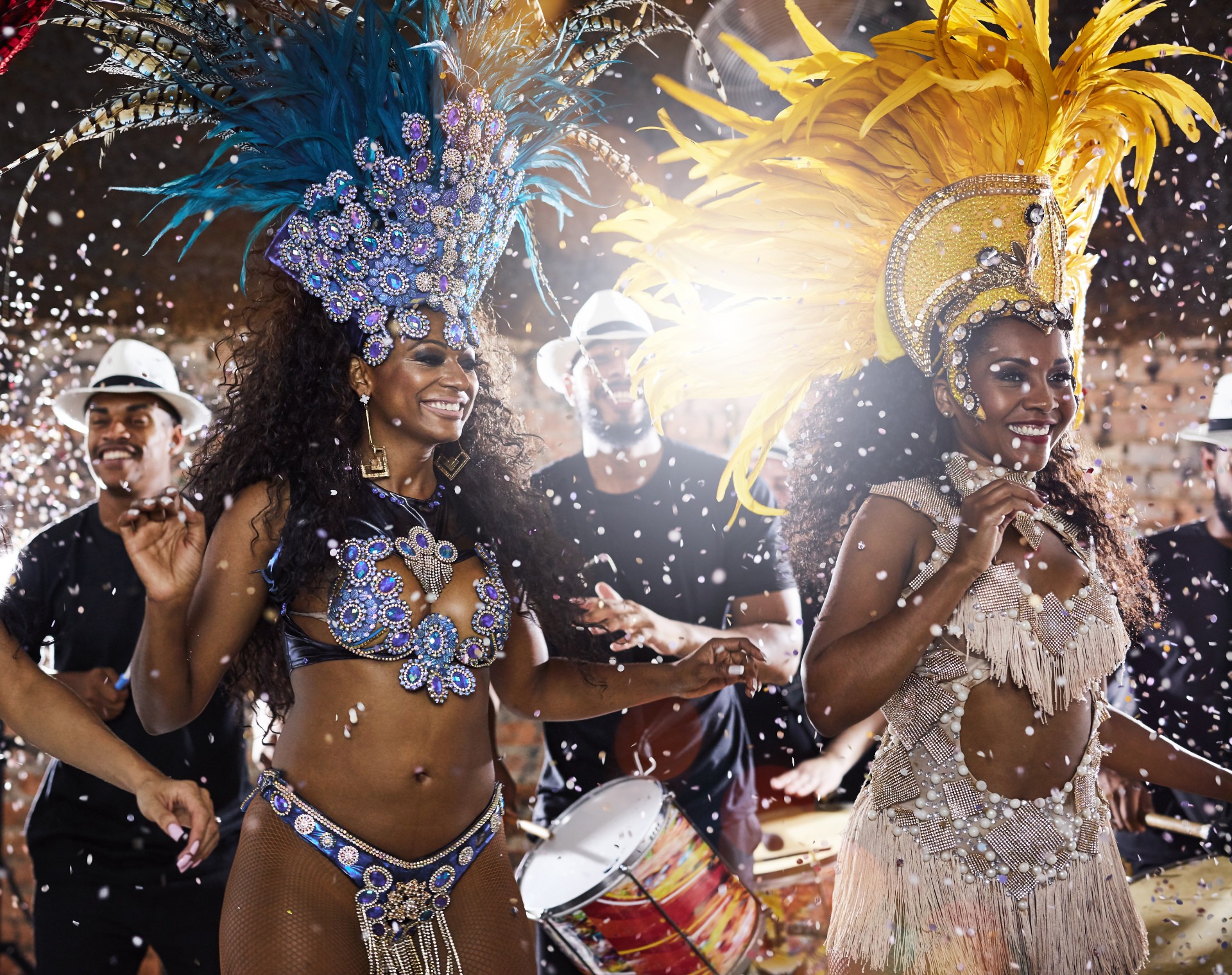 samba dancers performing in a carnival