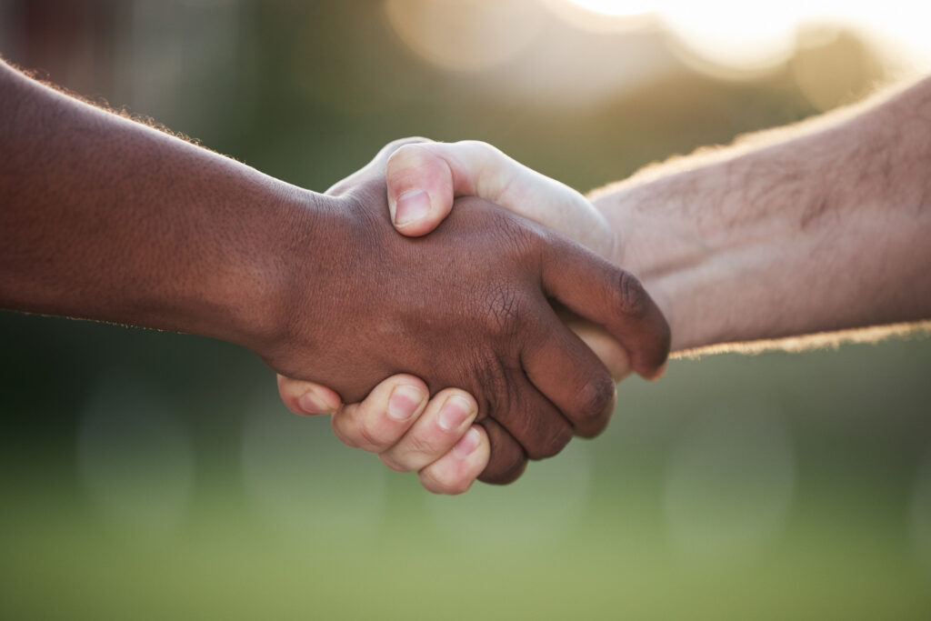 Social Issues and Dialogue Hand Shaking